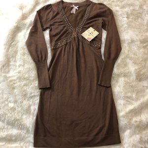 Vintage Brown Sweater Dress
